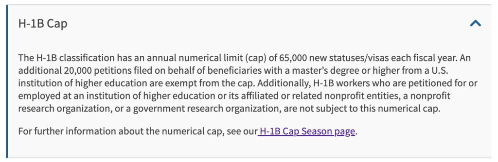 Master Gap H-1B
